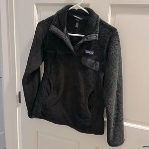 Patagonia Women’s Retool 1/4 snap pullover BLK GUC size Small